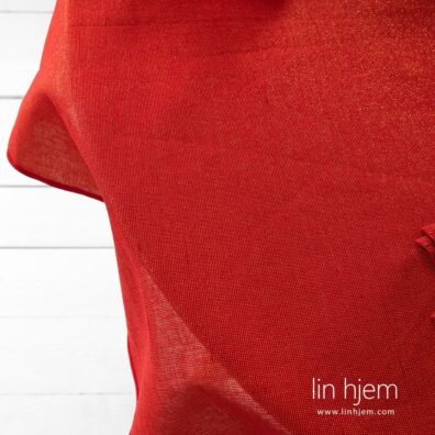 Rød oval rund duk, DONNA.