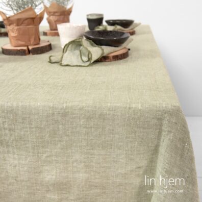 Grønnaktig linduk JARDIN.
