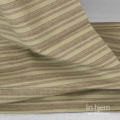 Grønnaktig lin-bomulls stoff.