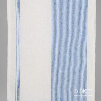 Håndkle linstoff i blå striper.