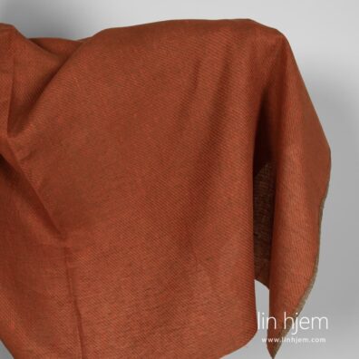 Oransje stripete linstoff.