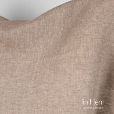 Melange brunaktig linstoff.