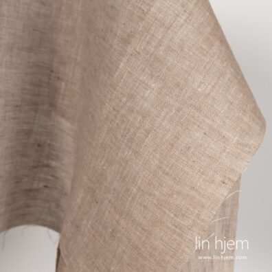 Melange 100% linstoff, brunaktig.