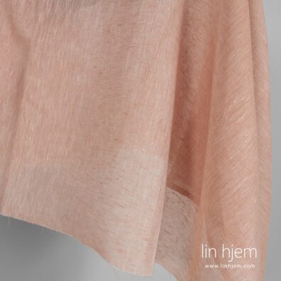 Fersken farget linstoff.