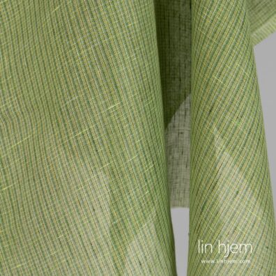 Rutete grønt linstoff.