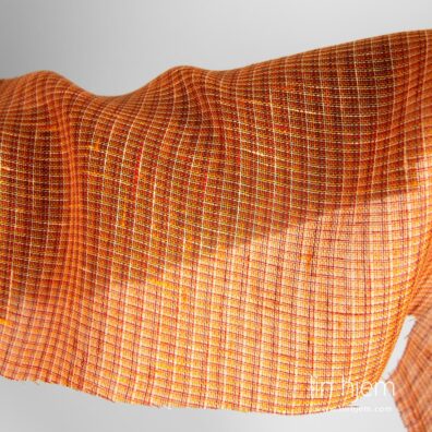 Rutete oransje linstoff.