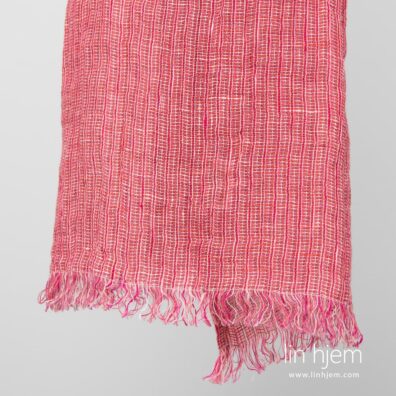 Linsjal i rosa farge.