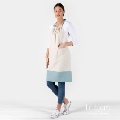 Lysegrått JAVA linforkle.