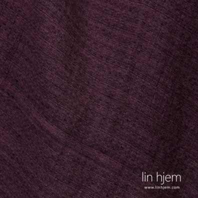 Mønstret 100% linstoff, lilla.