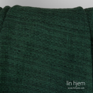 100% linstoff i grønn-svart farge.