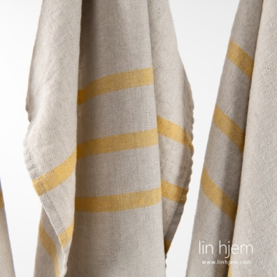 Gult stripete linhåndkle, VILLA.