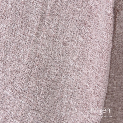 Mønstret brunt vasket linstoff.