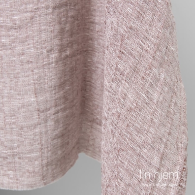 Melange brunt vasket linstoff.