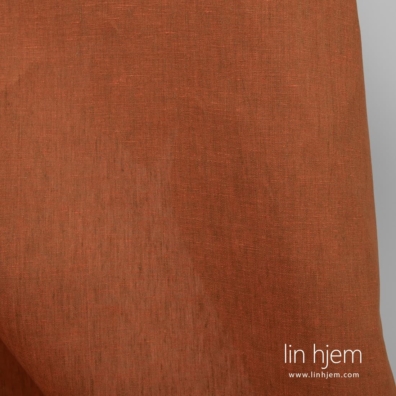 Oransje 100% linstoff, bredt.