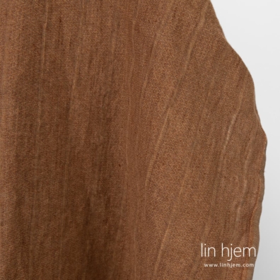 Vasket brunt 100% linstoff.