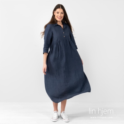 Mørkeblå linkjole MONTANA.