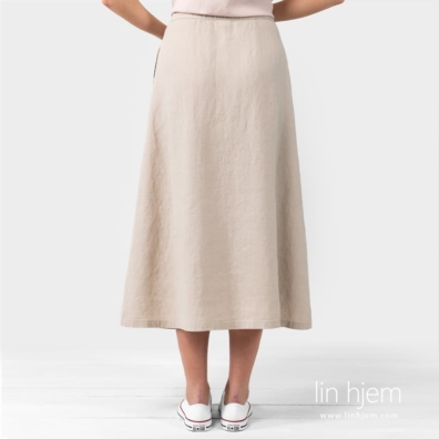 LUNGO skjørt, lysegrått.