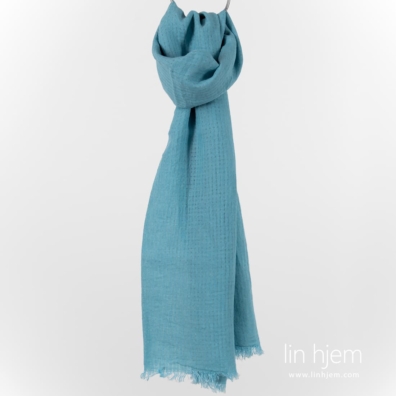 Lyseblått linsjal.