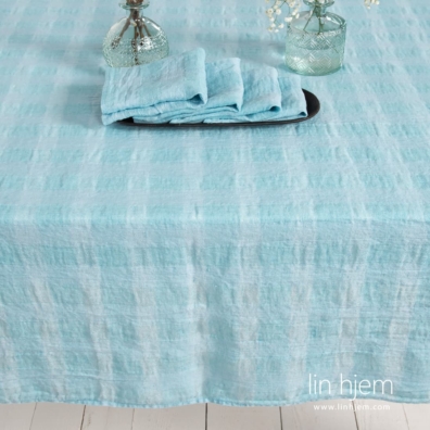 Linduk i lys blå farge.