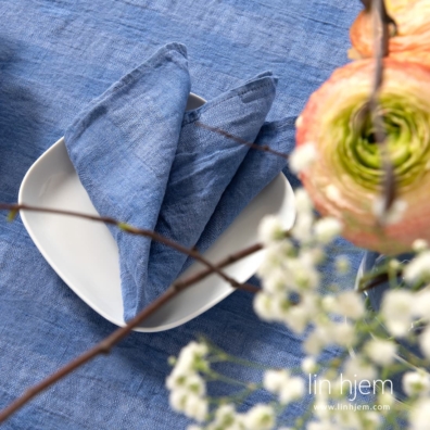 Blå linserviett, PORTO.