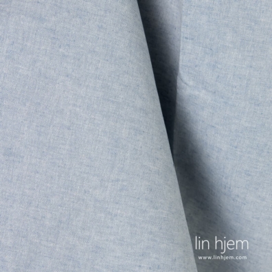 Melange blåaktig halvlin stoff.