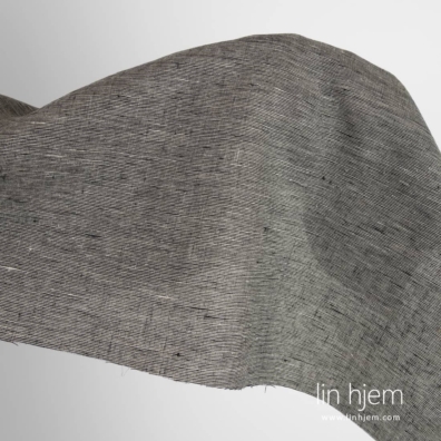 Svart og grå melange linstoff