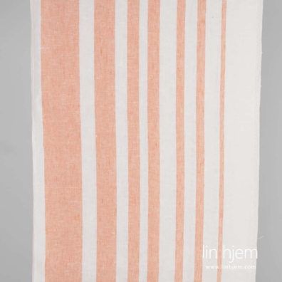 Linstoff med brune striper