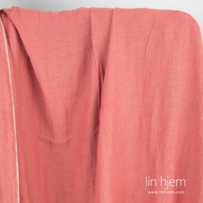 Vasket grå-rosa linstoff melange