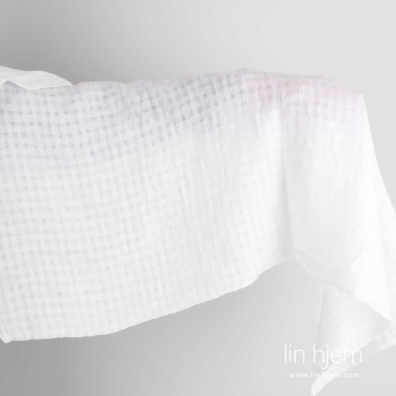 Vasket lyse hvit gjennomsiktig linstoff