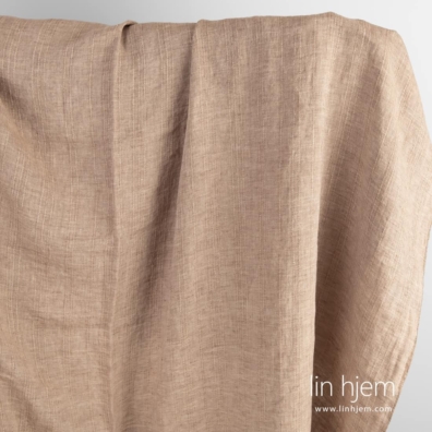 Vasket brunt linstoff, melange