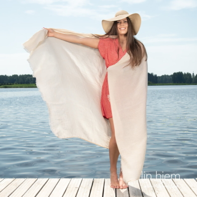 VENICE brunt strandhåndkle