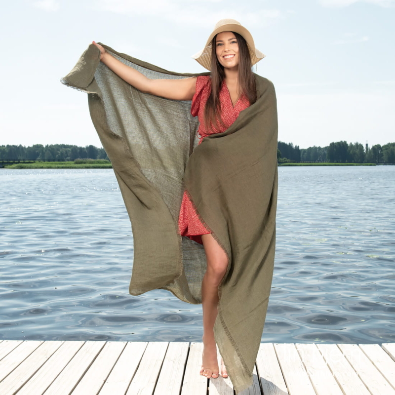 VENICE gr&oslash;nt strandh&aring;ndkle