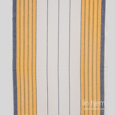 Hvitt håndkle lin / bomullsstoff med striper