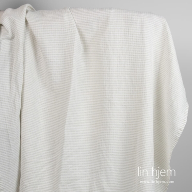 Lys grått lin bomullsstoff i ruter, vasket