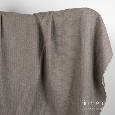 Grå lin bomullsstoff, vasket