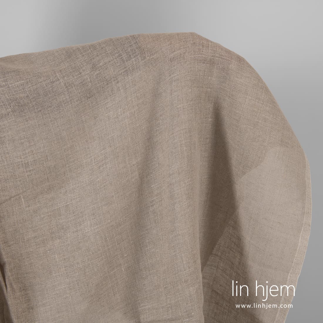 Rent linstoff i grått