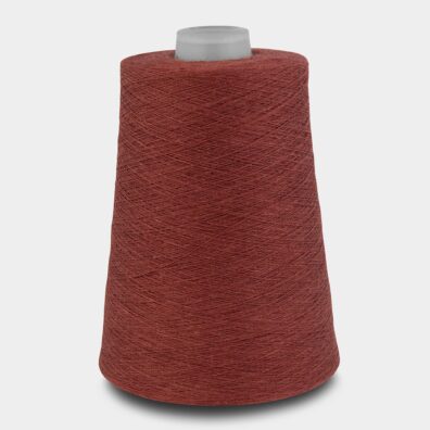 Lingarn i brun farge som passer til hekling, strikking, veving