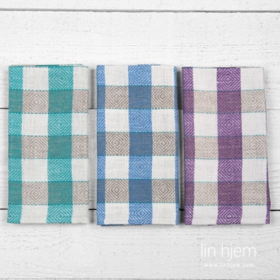 Farge: optisk hvit, grønn, blå, fiolett og naturlig (ufarget) lin