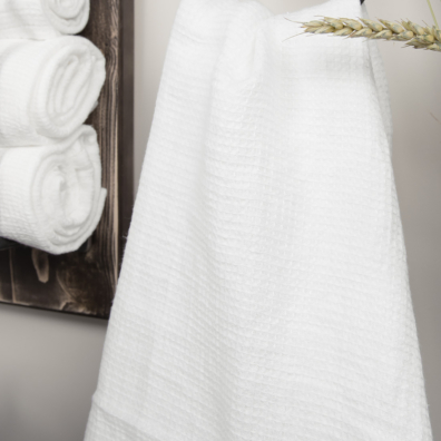 PURO hvitt lin håndkle