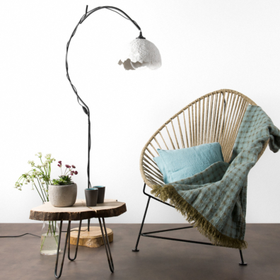 WILO blåaktig pledd