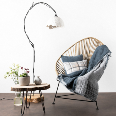 FOCUS mørkegrå pledd