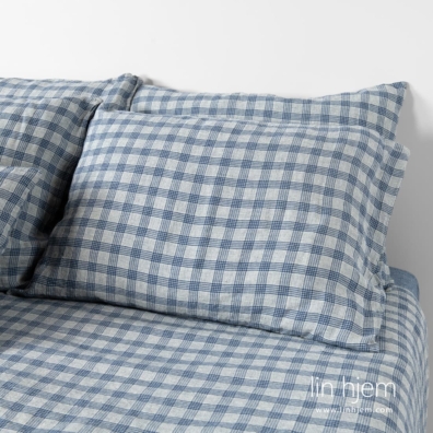 Farge: denimblå og vanilje