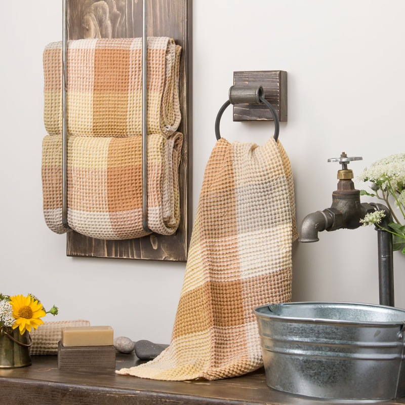 BINGO brunt halvlin h&aring;ndkle