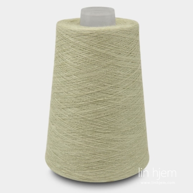 Lingarn lys eplegrønn for strikking, hekling, veving