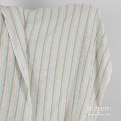 Linstoff stripet vasket