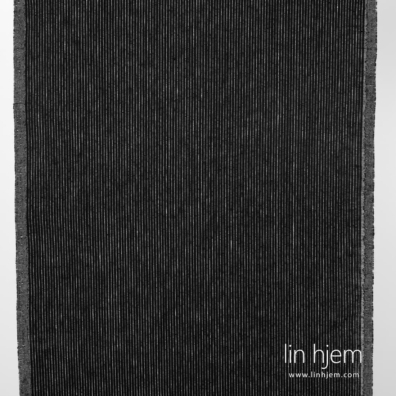 Linstoff svart stripet