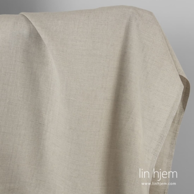 Lys Grå Lin Bomullsstoff I Twill Vevd