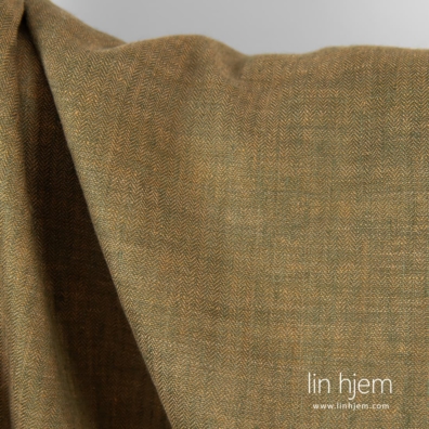 Linstoff brun-mørkegrønt fiskebein for å sy klær og hjemmetekstiler