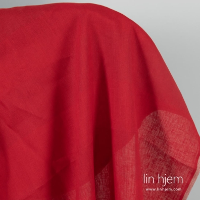 Linstoff rødt med striper