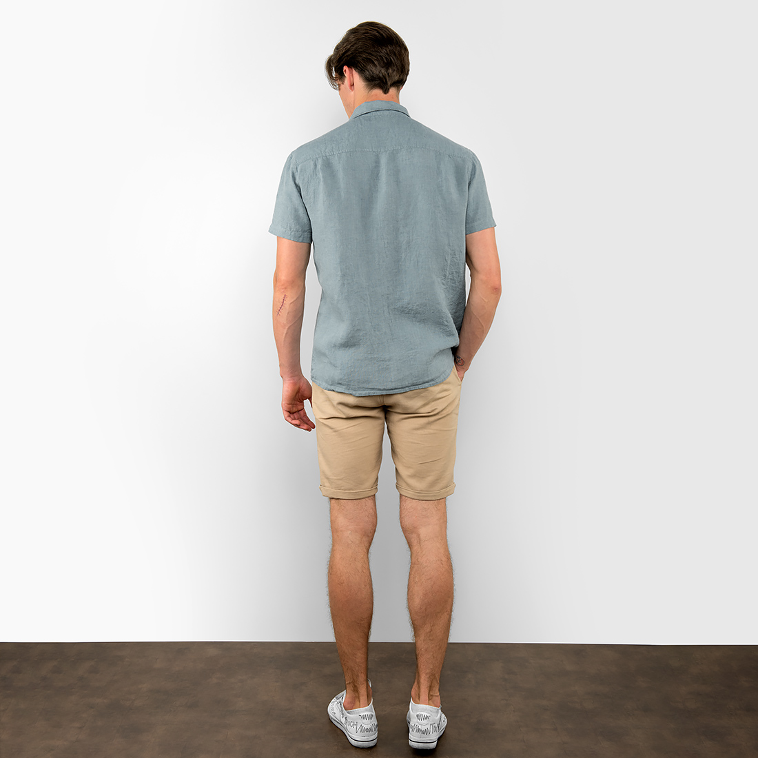 Mønster: ensfarget vev